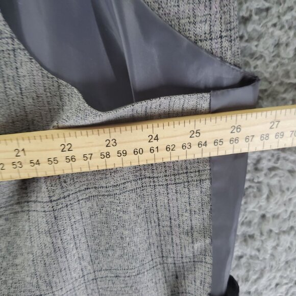 Royal Diamond Suit Mens 56R 50x26 Gray Plaid Wool Three Piece Set - Picture 9 of 16